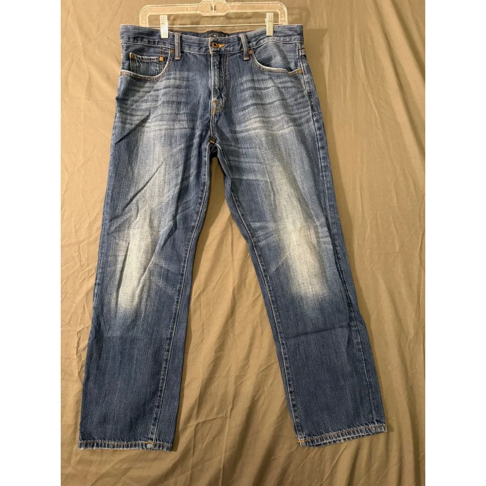Lucky Brand 221 Original Straight Jeans Mens 34x30 Medium Wash Blue Denim